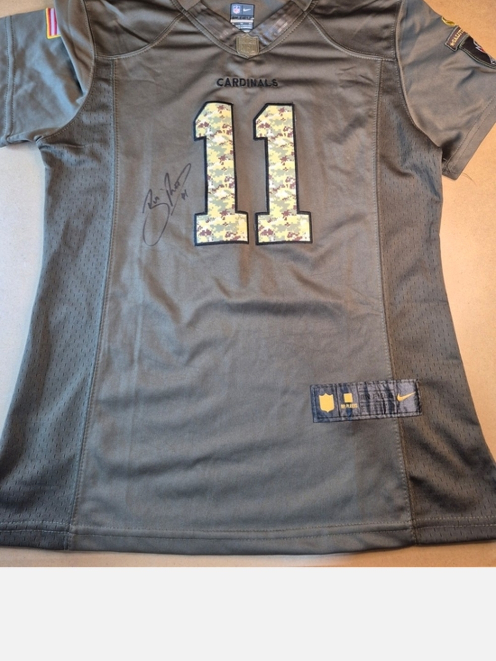 Nike Kids Arizona Cardinals #11 Olive Camo Football Jersey